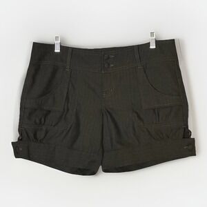 Nori Safari Utility‎ Shorts Womens Neutral Cuffed Resort Travel Summer Casual